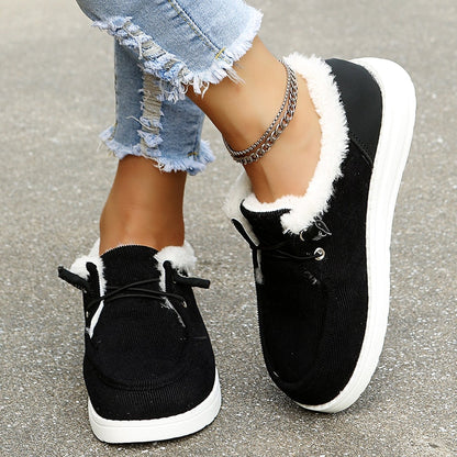 Dames Slip-On Winterschoenen Met Voering – Warm En Veilig De Winter Door