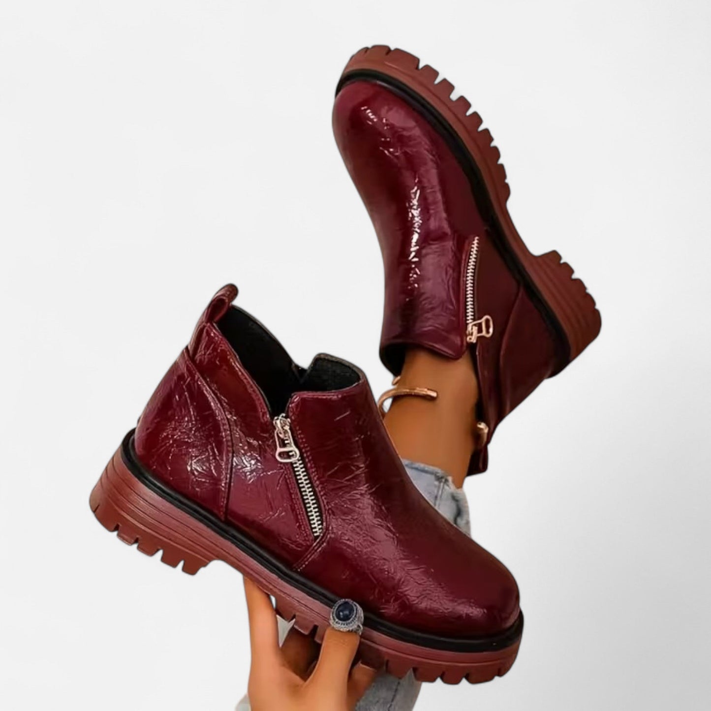 Korte Boots Met Chunky Zool | Stoere En Comfortabele Herfst/Winter Boots
