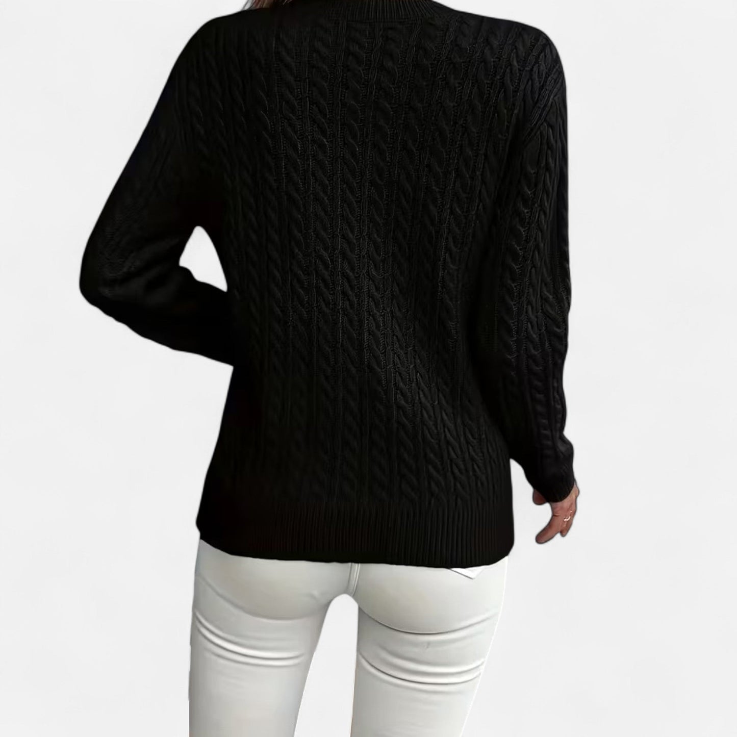 Casual Ronde Hals Trui | Zachte Gebreide Comforttrui