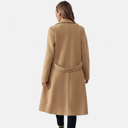 Lange Tweed Overjas Dames | Elegant Ceintuurmodel Voor Tijdloze Winterstijl