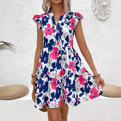 CAMILA | Luchtige Damesjurk met Bloemenprint – Zomers, Vrouwelijk & Comfortabel