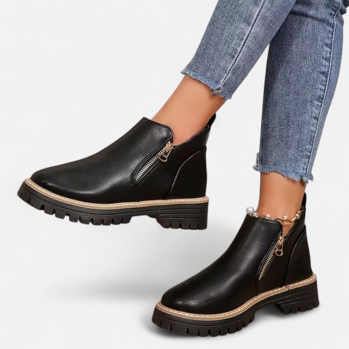 Korte Boots Met Chunky Zool | Stoere En Comfortabele Herfst/Winter Boots