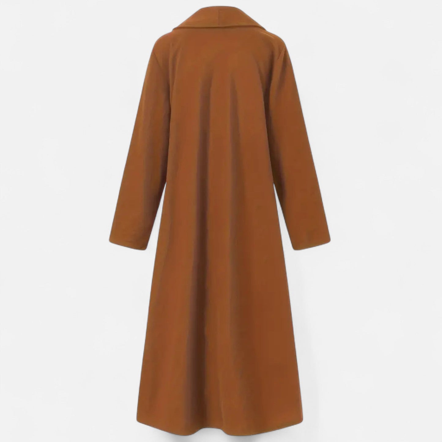 Lange Elegante Dames Coat Met Lape-Kraag - Perfect voor de Koude periode
