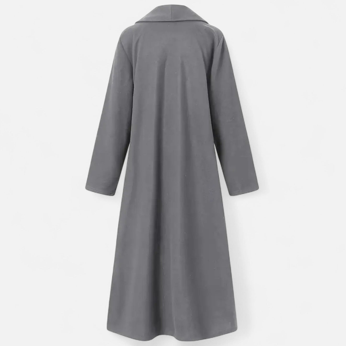 Lange Elegante Dames Coat Met Lape-Kraag - Perfect voor de Koude periode