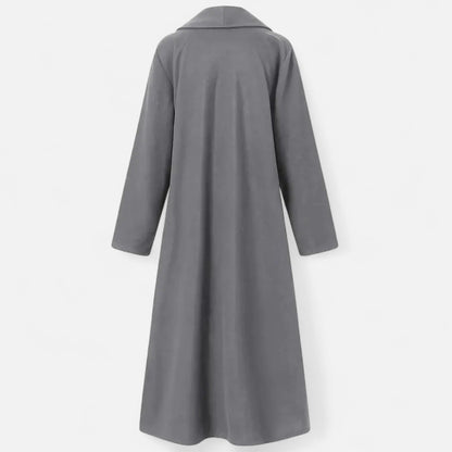 Lange Elegante Dames Coat Met Lape-Kraag - Perfect voor de Koude periode