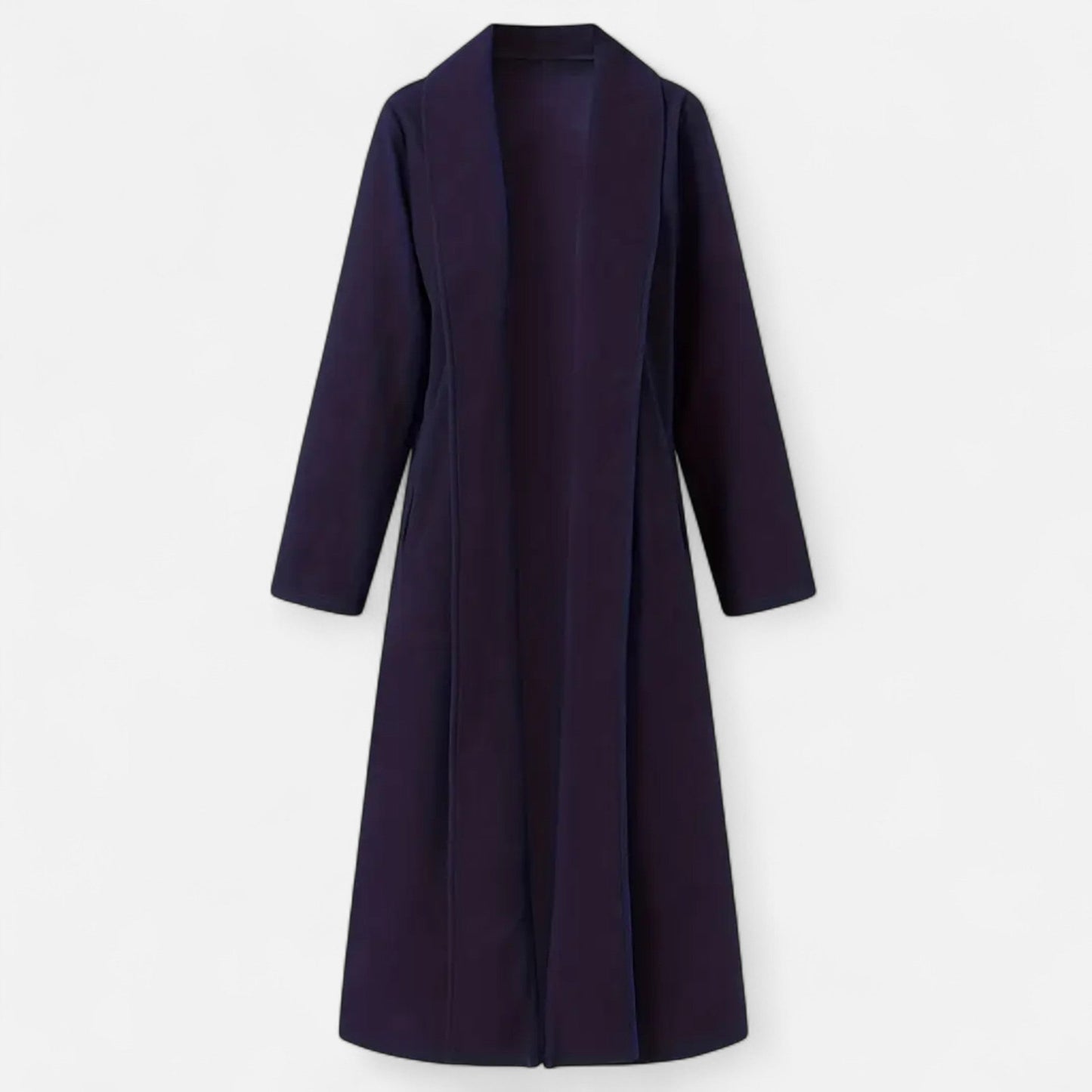 Lange Elegante Dames Coat Met Lape-Kraag - Perfect voor de Koude periode