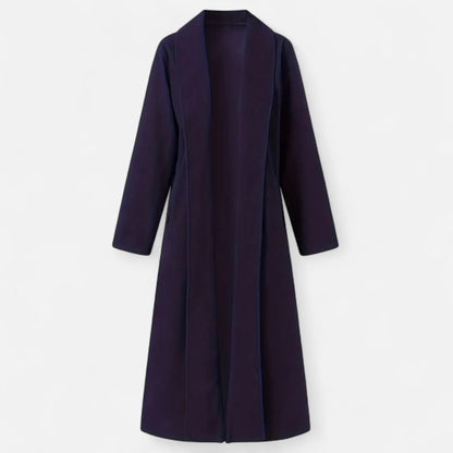 Lange Elegante Dames Coat Met Lape-Kraag - Perfect voor de Koude periode