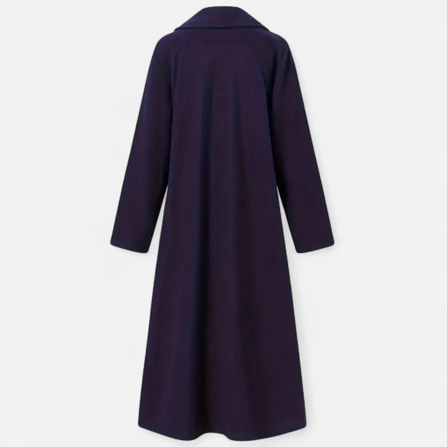 Lange Elegante Dames Coat Met Lape-Kraag - Perfect voor de Koude periode