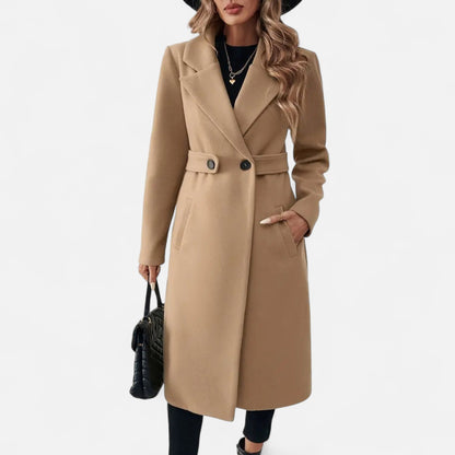 Lange Tweed Overjas Dames | Elegant Ceintuurmodel Voor Tijdloze Winterstijl