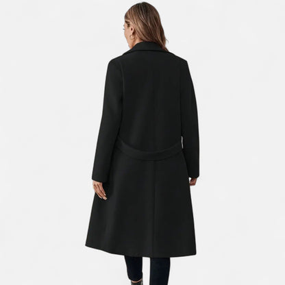 Lange Tweed Overjas Dames | Elegant Ceintuurmodel Voor Tijdloze Winterstijl