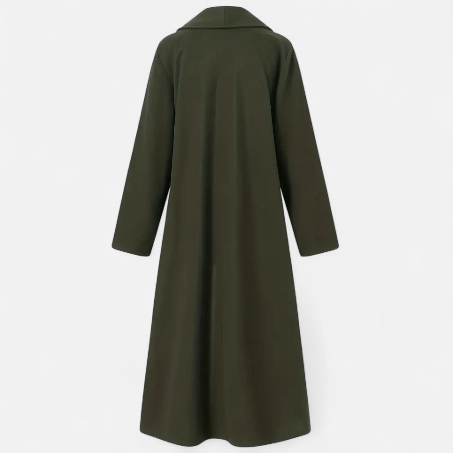 Lange Elegante Dames Coat Met Lape-Kraag - Perfect voor de Koude periode