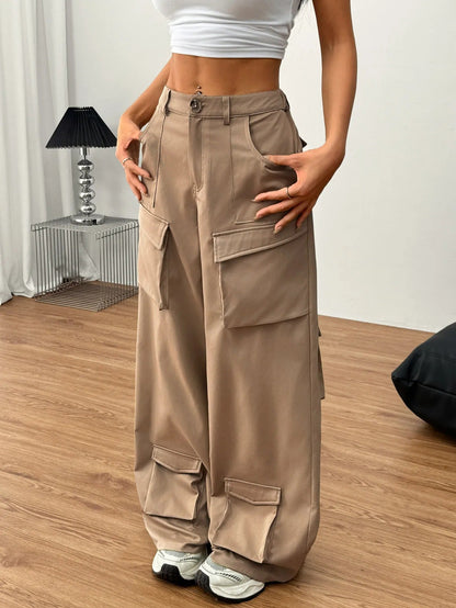 APRIL | Cargo Broek Voor Dames in Katoen met Utility Zakken – Comfort, Stijl & Karakter
