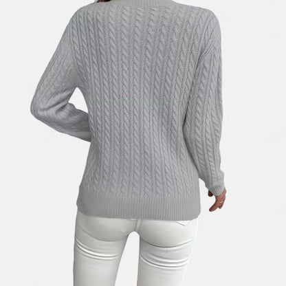 Casual Ronde Hals Trui | Zachte Gebreide Comforttrui