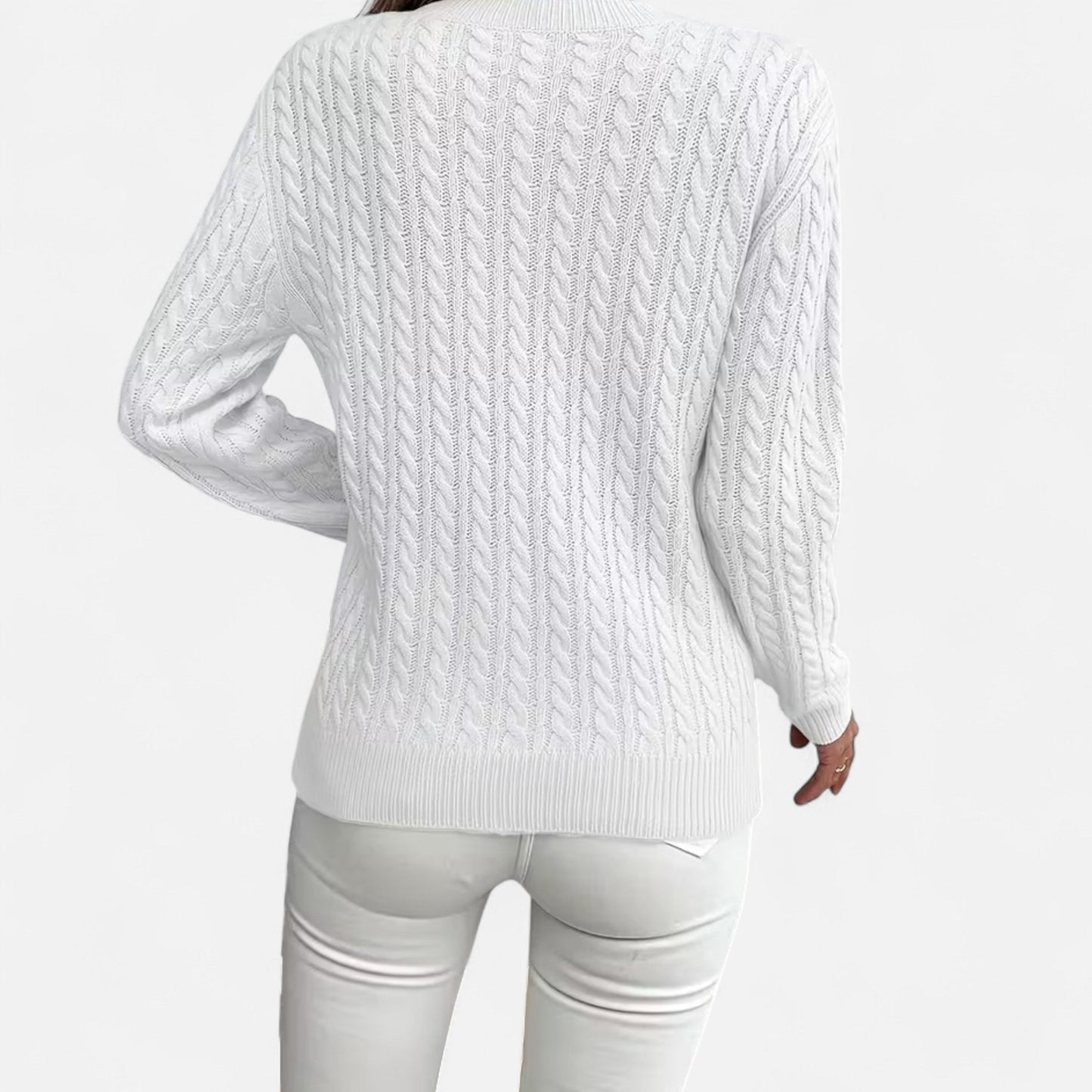 Casual Ronde Hals Trui | Zachte Gebreide Comforttrui