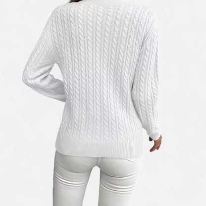 Casual Ronde Hals Trui | Zachte Gebreide Comforttrui