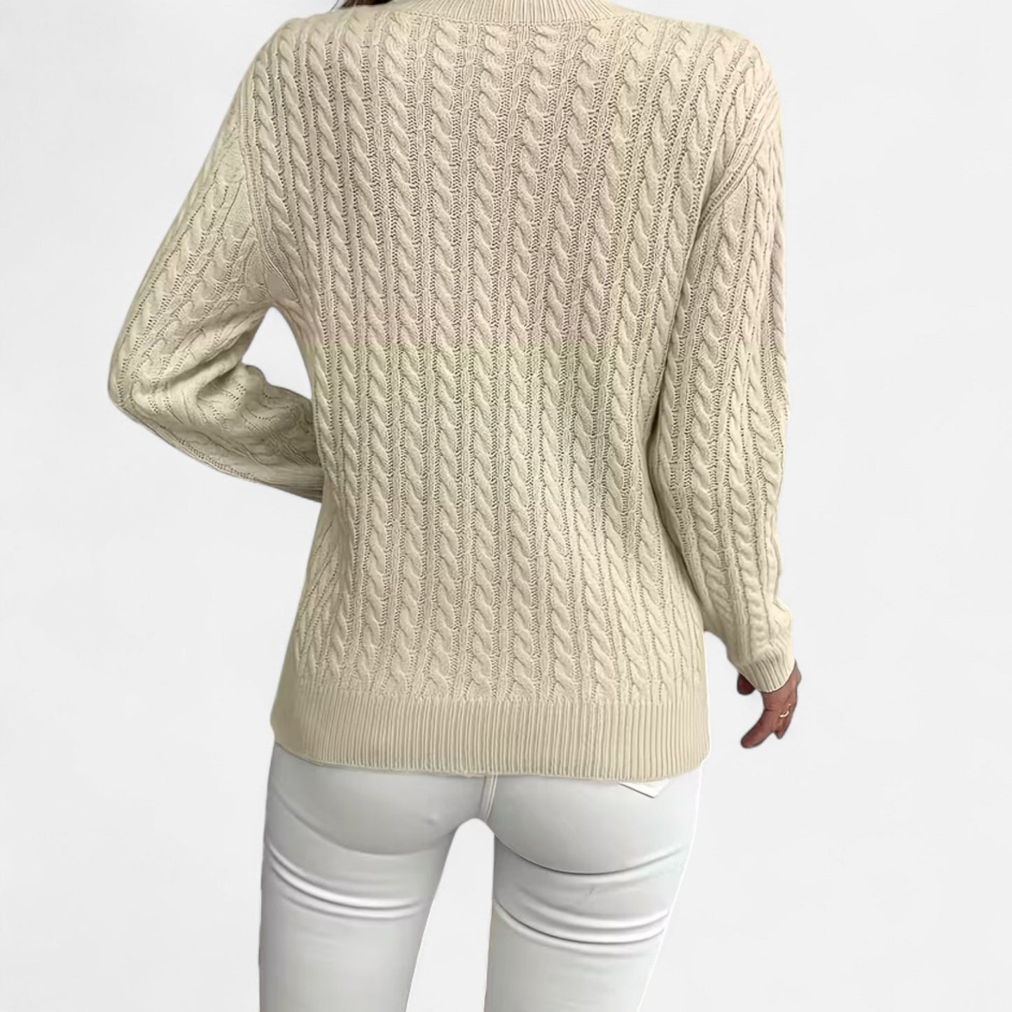 Casual Ronde Hals Trui | Zachte Gebreide Comforttrui