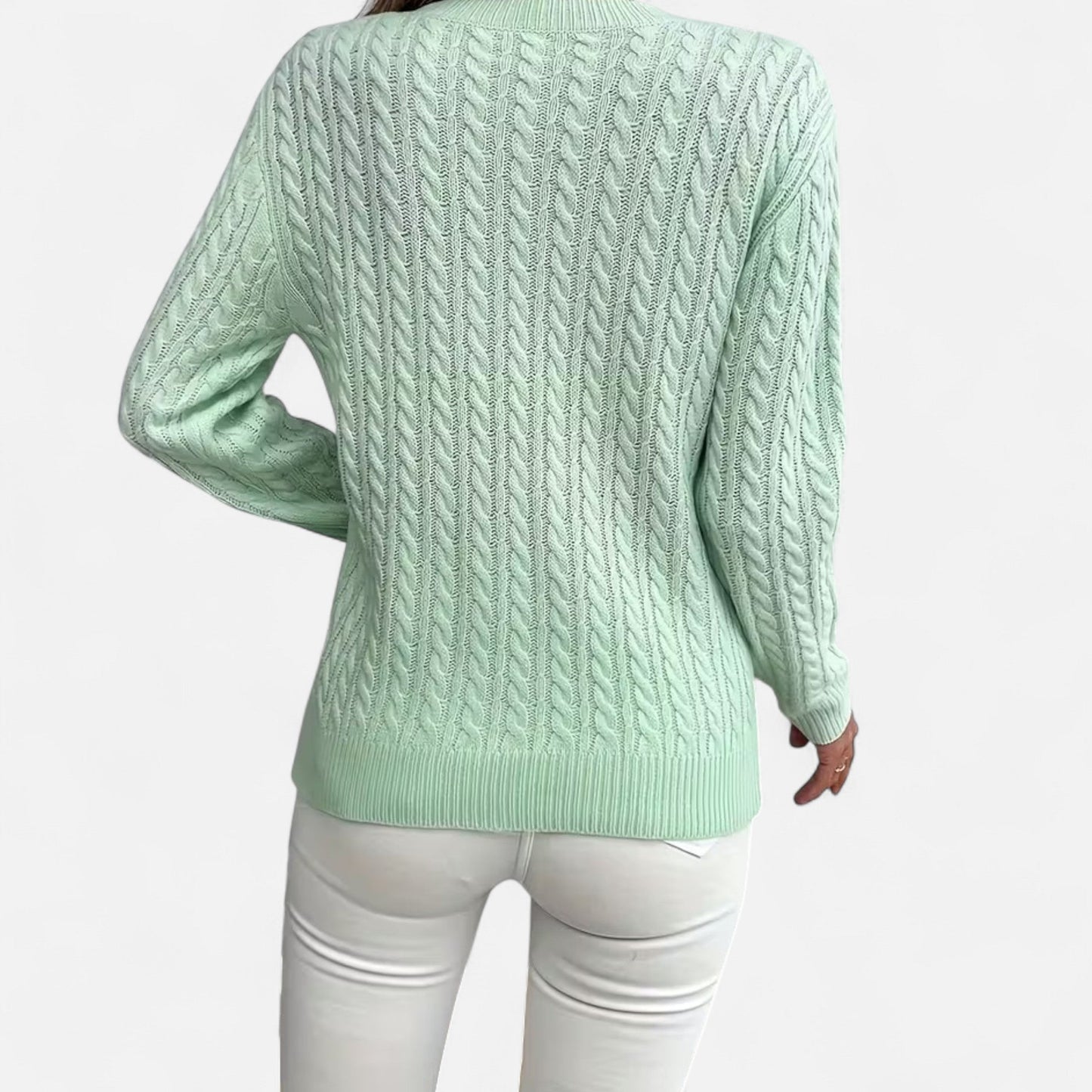 Casual Ronde Hals Trui | Zachte Gebreide Comforttrui