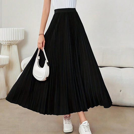 CLARA | Lichtgewicht Geplooide Lange Dames Rok – Vloeiend, Elegant & Dagelijks Draagbaar