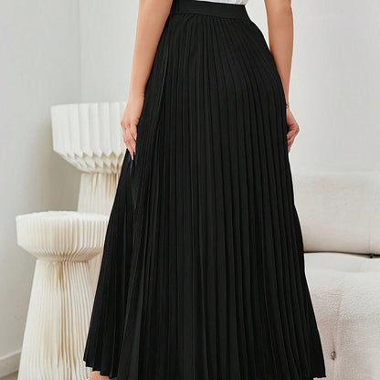 CLARA | Lichtgewicht Geplooide Lange Dames Rok – Vloeiend, Elegant & Dagelijks Draagbaar