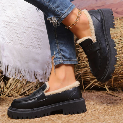SELIA | Dames Mocassins Met Plateauzool En Warme Voering – Stijlvol, Comfortabel & Ideaal Voor Koude Dagen