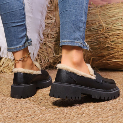 SELIA | Dames Mocassins Met Plateauzool En Warme Voering – Stijlvol, Comfortabel & Ideaal Voor Koude Dagen