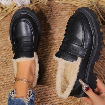 SELIA | Dames Mocassins Met Plateauzool En Warme Voering – Stijlvol, Comfortabel & Ideaal Voor Koude Dagen