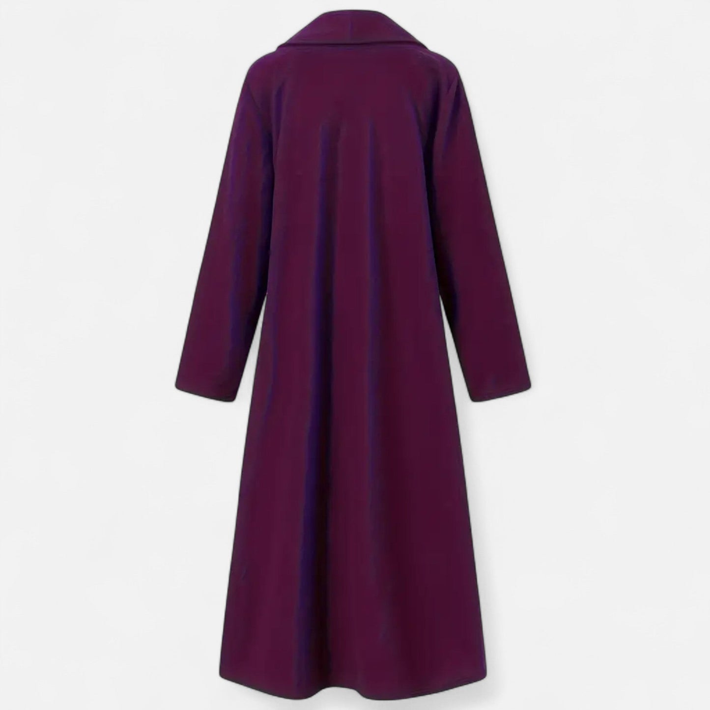 Lange Elegante Dames Coat Met Lape-Kraag - Perfect voor de Koude periode