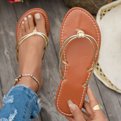 ADELA | Minimalistische Dames Slippers met Slanke Bandjes - Luchtig, Zomers & Comfortabel