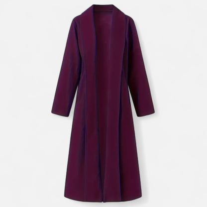 Lange Elegante Dames Coat Met Lape-Kraag - Perfect voor de Koude periode