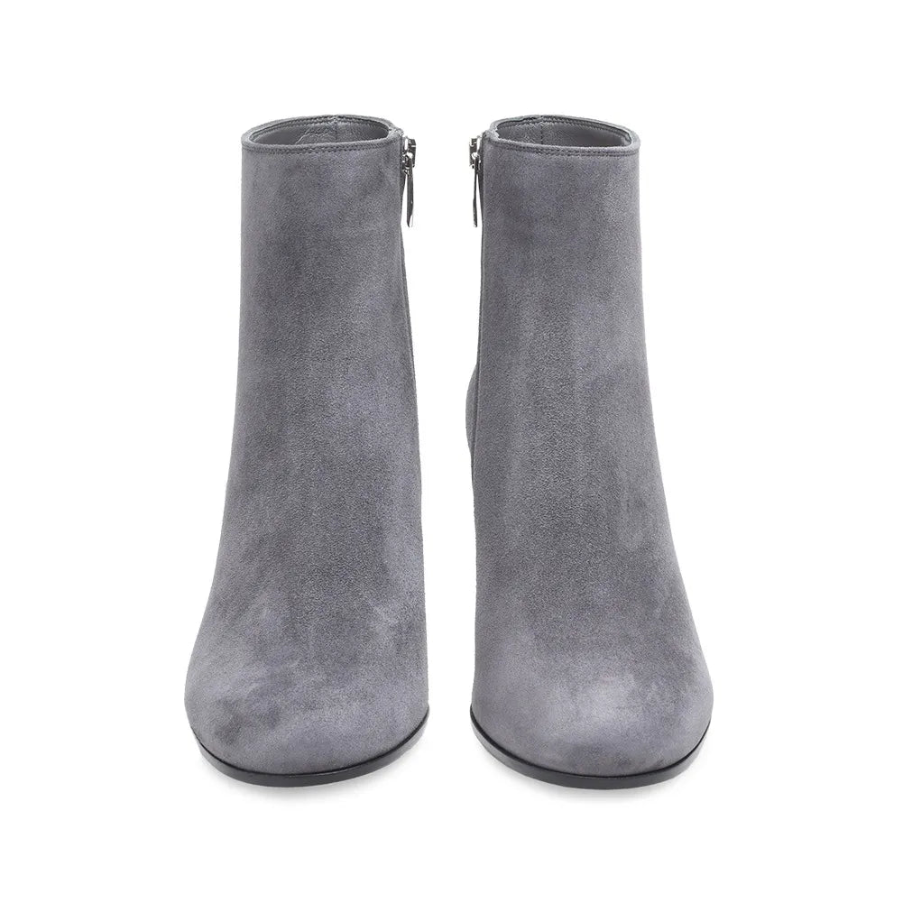 INARIA | Tijdloze Enkellaarzen Met Suede Look en Rits - Chic, Elegant & Comfortabel