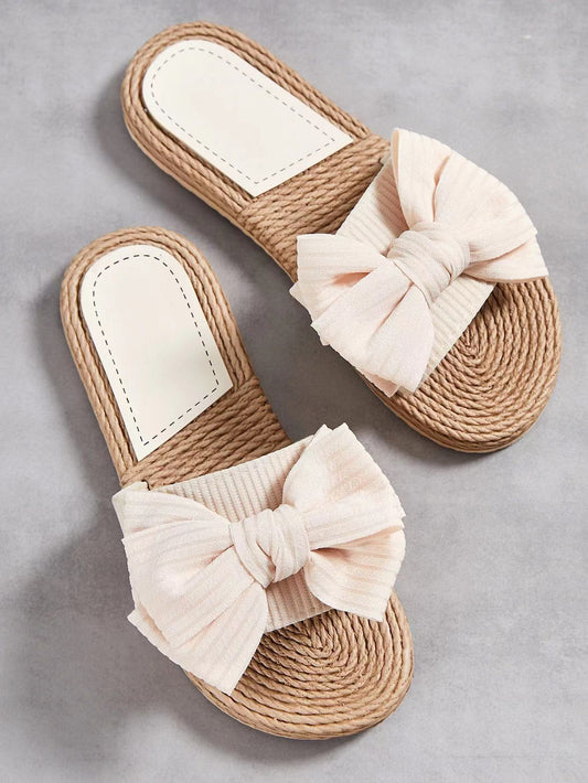 ISLA | Zomerse Dames Slippers Met Oversized Strik