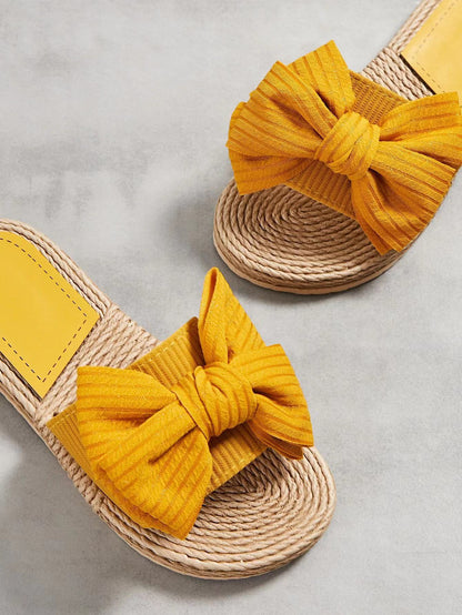 ISLA | Zomerse Dames Slippers Met Oversized Strik