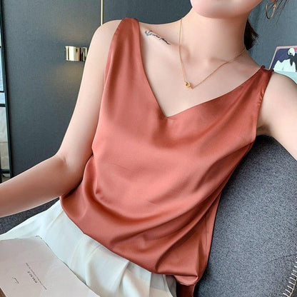 IVETTE | Zijden Dames Top Met Minimalistisch Design – Elegant, Licht & Verfijnd