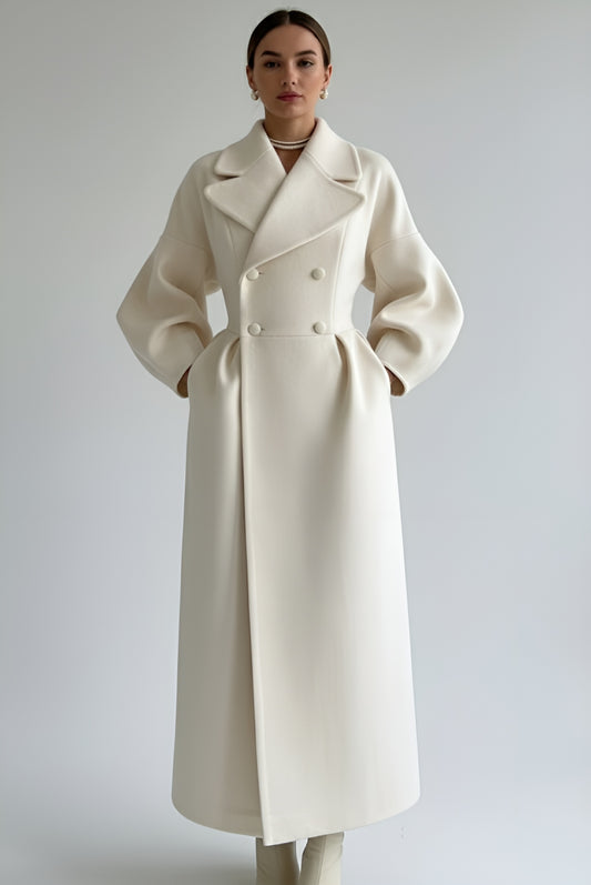 Dames Lange Wollen Mantel – Stijlvol, Warm & Perfect Voor De Herfst