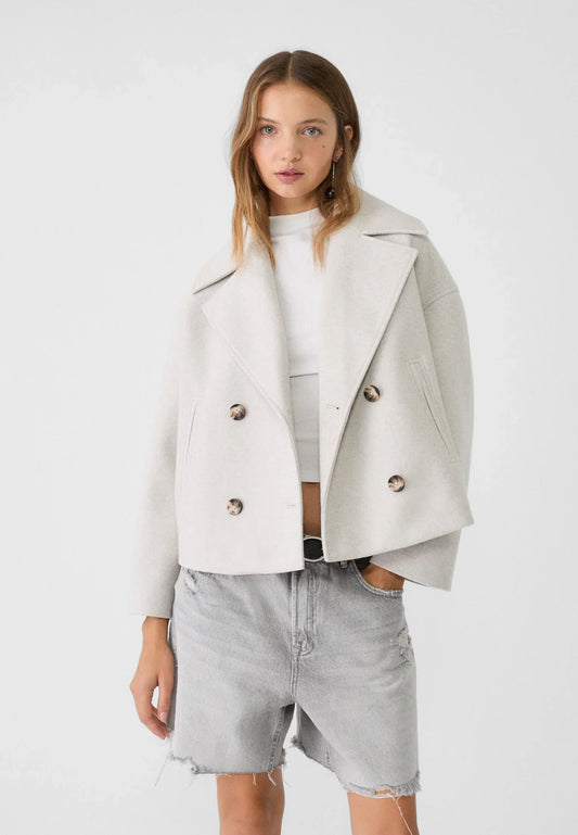 KAELA | Cropped Blazerjas Ames met Klassieke Revers