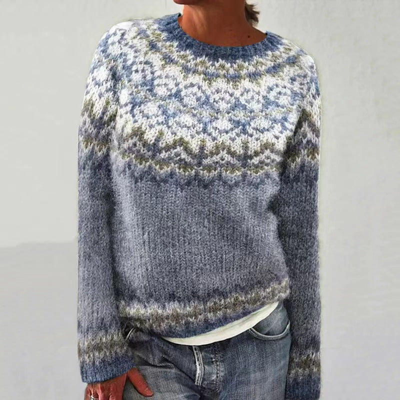 Luxe Wintertrui Met Noors Motief | Zachte Warmte & Tijdloze Stijl