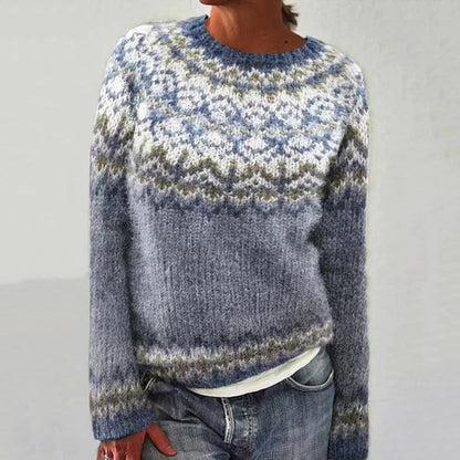 Luxe Wintertrui Met Noors Motief | Zachte Warmte & Tijdloze Stijl