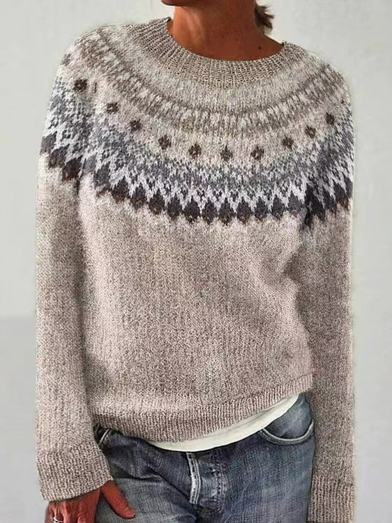 Luxe Wintertrui Met Noors Motief | Zachte Warmte & Tijdloze Stijl