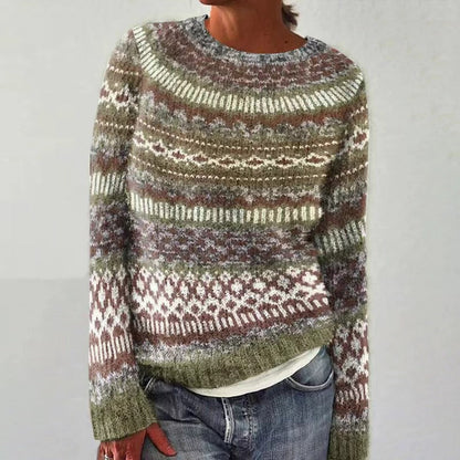 Luxe Wintertrui Met Noors Motief | Zachte Warmte & Tijdloze Stijl