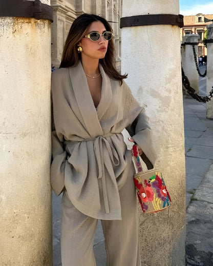 NALANI | Linnen Kimono Set - Comfy, Trendy & Chic
