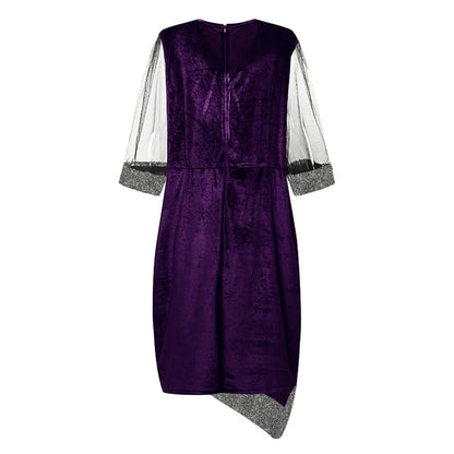 Elegante herfst feestjurk | Plussize glamour met verfijnde sprankel!