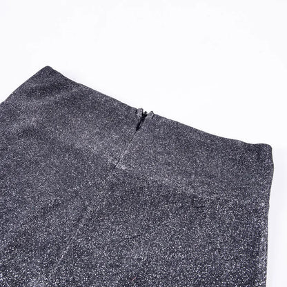 Stijlvolle dames hoge taille broek met glitters | Glamour & comfort in één
