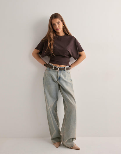 Wide Sleeve Icon Top | Trendy Oversized Look Met Luxe Pasvorm