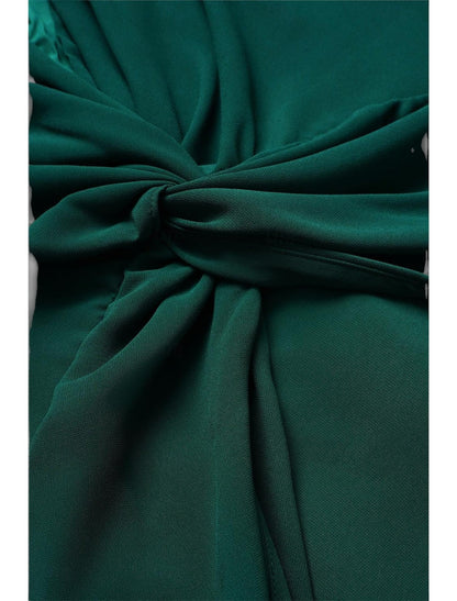 CELINE | Elegante Cocktail Maxi Jurk Voor Dames Met Tijdloze Pasvorm & Uniek Borst Design
