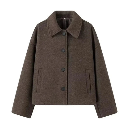 Korte Wolmix Mantel Met Luxe Afwerking | Warmte, Comfort & Tijdloze Stijl
