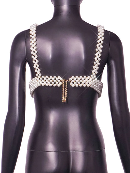 PEARL | Luxe Parel Top Voor Dames - Verfijnd, Glanzend & Verleidelijk