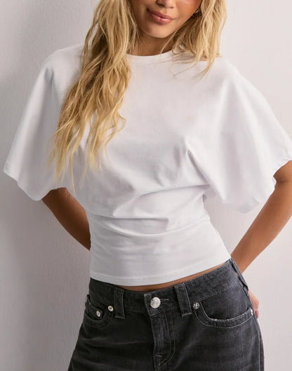 Wide Sleeve Icon Top | Trendy Oversized Look Met Luxe Pasvorm