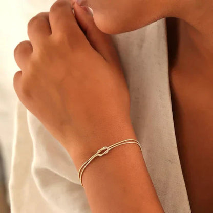 LAUREN | Fijne Symbolische Knoop Armband voor Dames - Luxe & Stijlvol