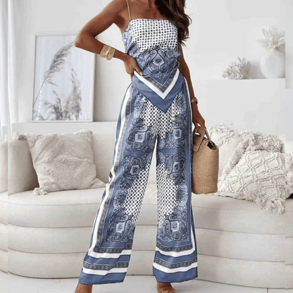 NERINA | Zomerjumpsuit voor Dames met Luxe Patroondetail