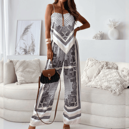 NERINA | Zomerjumpsuit voor Dames met Luxe Patroondetail